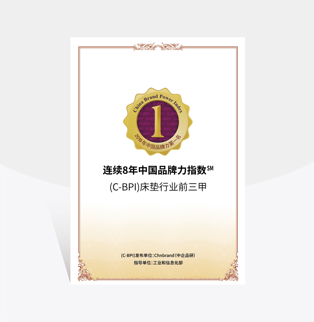 連續(xù)8年中國(guó)品牌力指數(shù)前三